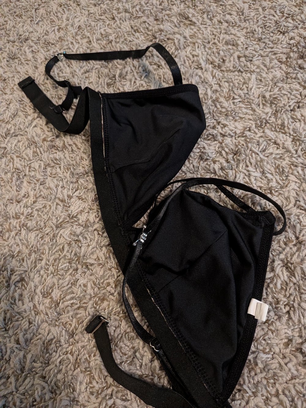 Leopard Print Triangle Bralette - Black Trim Nwot - Picture 7 of 7
